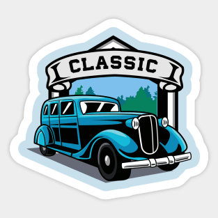 Classic Car Badge Sticker